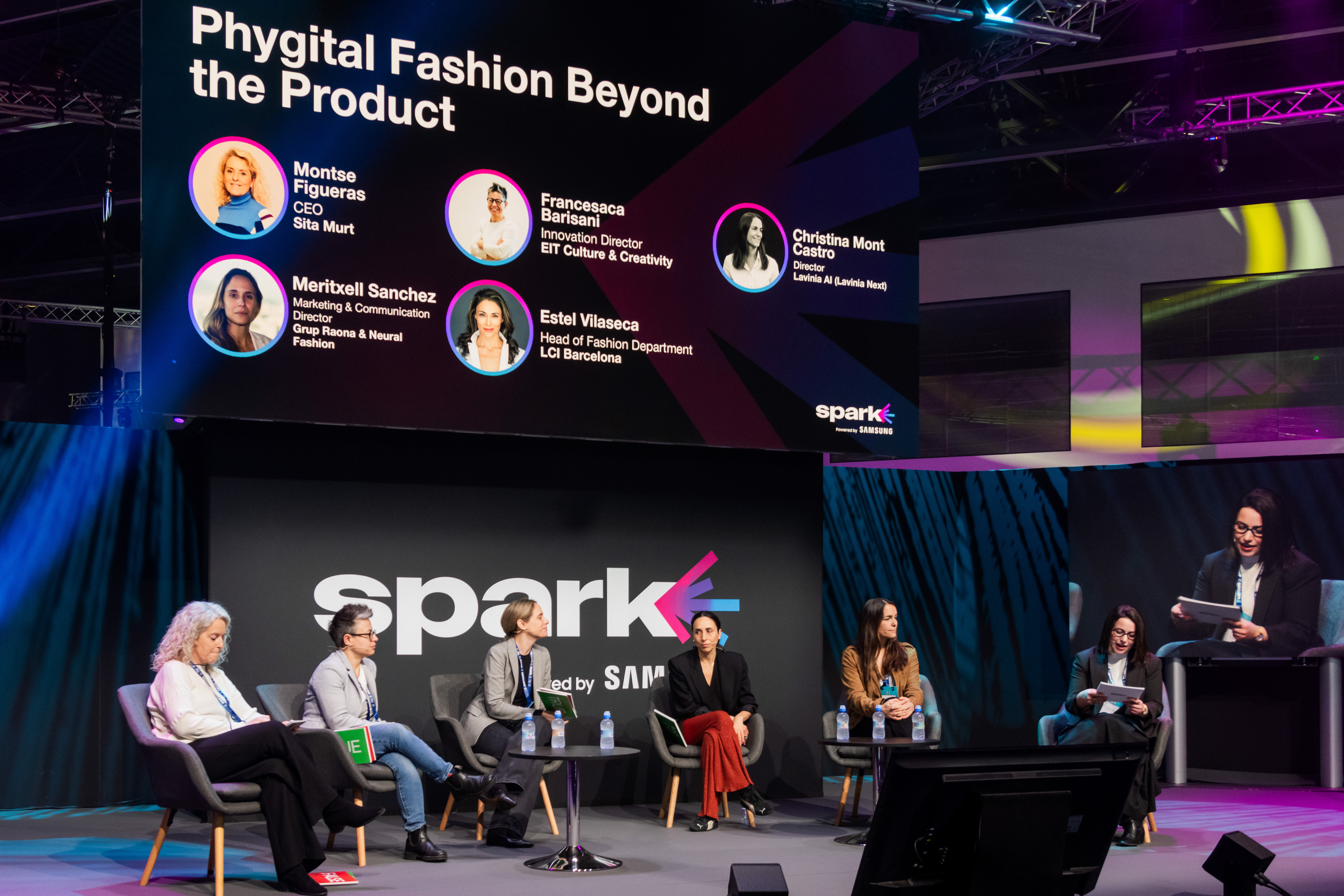 Francesca Barisani, Director of Innovation, during panel on phygital fashion at ISE SPARK 2026