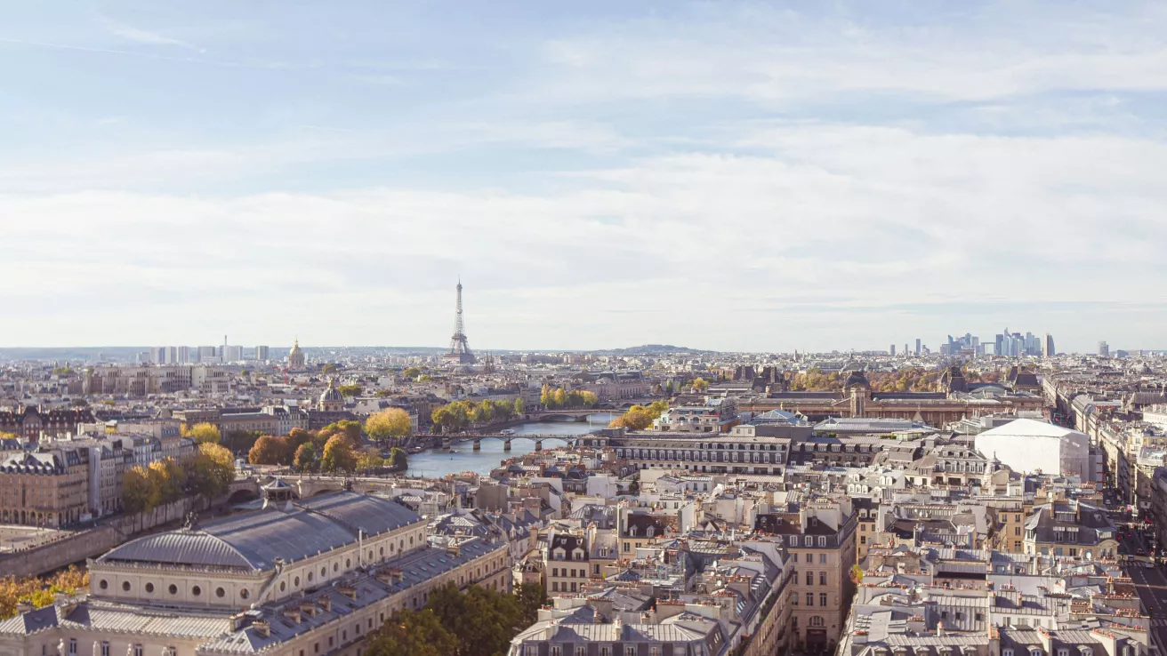 Aerial photo of Paris